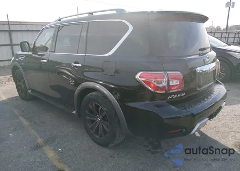 2017 Nissan Armada Platinum from USA, damaged, VIN JN8AY2NE6H9701277
